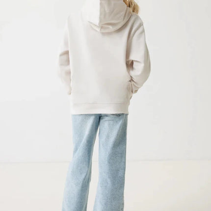 Kids recycled cotton hoodie with sidepockets - hospitality