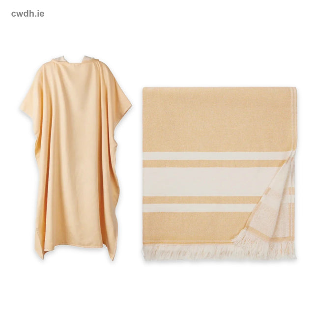 'Pool Morning' Kit – Hammam Terry Beach Poncho and Two-Sided Terry Towel in Yellow | Hospitality Trade Pack – what is in the kit