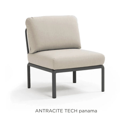 Nardi Komodo Central Sofa Module antracite frame Tech Sunbrella cushions garden terrace