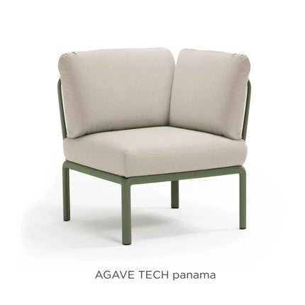  agave frame with canvas Sunbrella® cushions – modular outdoor lounge sofa