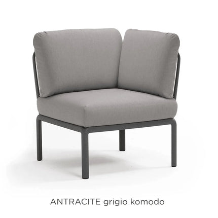  agave frame with grigio Sunbrella® cushions – outdoor modular lounge sofa