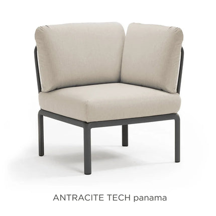  antracite frame with tech panama Sunbrella® cushions – outdoor modular sofa