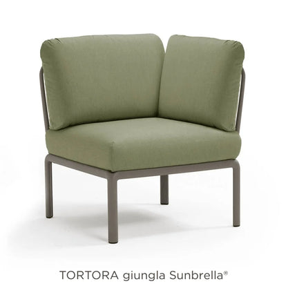  antracite frame with rosa quarzo Sunbrella® cushions – outdoor modular sofa