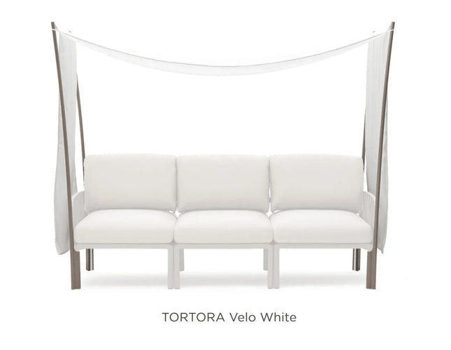 Nardi Komodo Ombra 3 integrated sunshade over three-module Komodo sofa Ireland