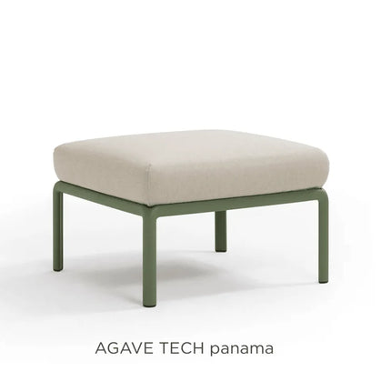 Nardi Komodo Pouf outdoor ottoman antracite frame Giungla Sunbrella cushion outdoor patio