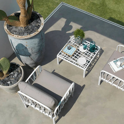 Nardi Komodo Tavolino Vetro glass table Antracite outdoor terrace Ireland