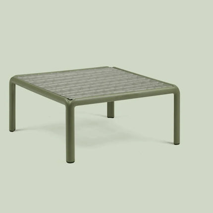 Nardi Komodo Tavolino Vetro glass outdoor table Agave resin frame outdoor lounge