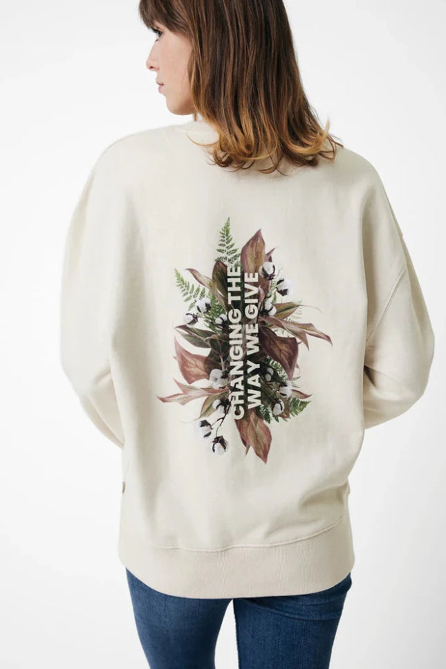 Kruge relaxed recycled cotton crew neck - hospitality