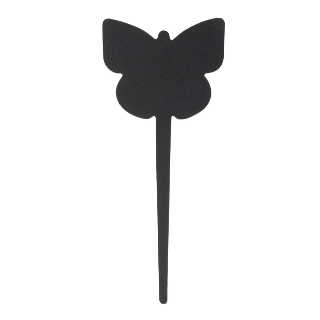Securit Silhouette Butterfly Chalkboard Tags Black 18x7.5x0.1cm Pack of 6 – Securit hospitality signage