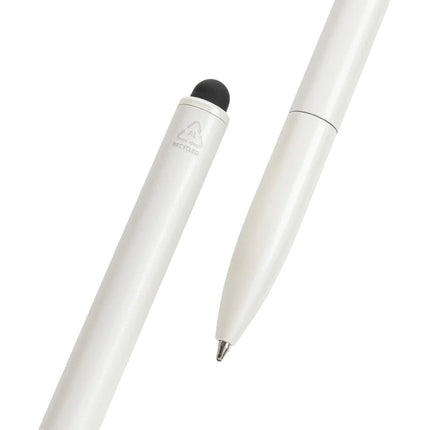 Kymi RCS certified recycled aluminium pen with stylus - hospitality