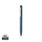 Recycled aluminium alloy,Recycled ABS / royal blue / 12.9 x ø 1 cm