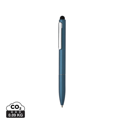 Kymi RCS certified recycled aluminium pen with stylus - hospitality