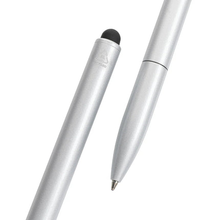 Kymi RCS certified recycled aluminium pen with stylus - hospitality