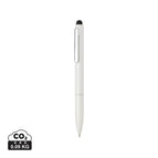 Recycled aluminium alloy,Recycled ABS / white / 12.9 x ø 1 cm