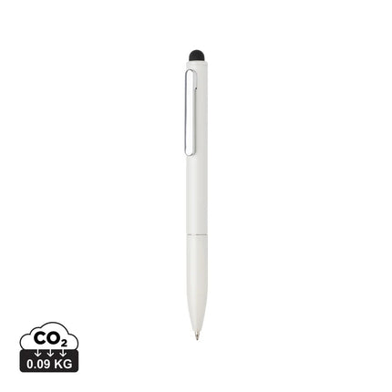 Kymi RCS certified recycled aluminium pen with stylus - hospitality