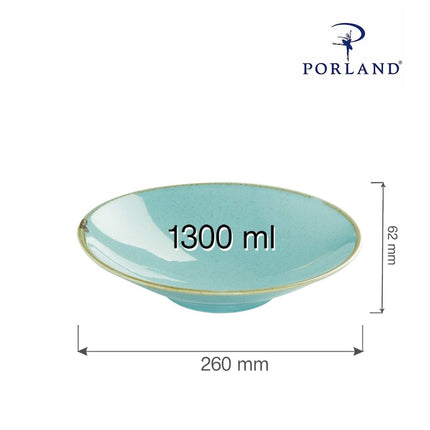 Laguna plate on foot , 260x(H)62mm - hospitality
