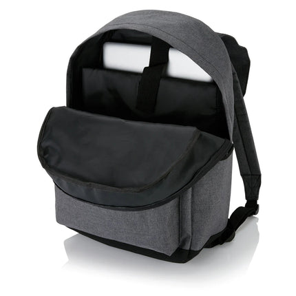 Laptop backpack with magnetic buckle straps - hospitality