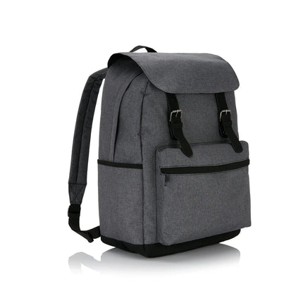 Laptop backpack with magnetic buckle straps - hospitality
