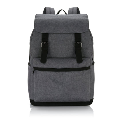 Laptop backpack with magnetic buckle straps - hospitality