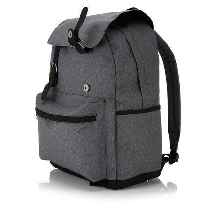 Laptop backpack with magnetic buckle straps - hospitality