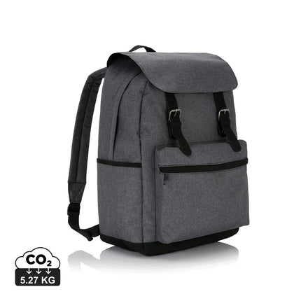 Laptop backpack with magnetic buckle straps - hospitality
