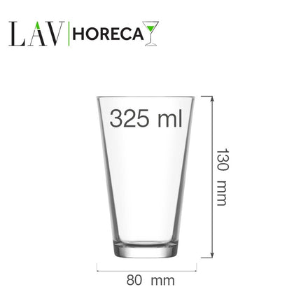 LAV Helsinki Long Drink Glass - 325 ml Capacity, Ergonomic Design, Premium Glassware For Everyday Enjoyment - hospitality