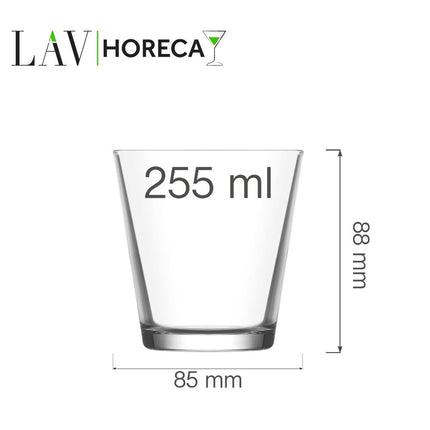 LAV Helsinki Whiskey Glass - 255 Milliliter Capacity for Elegant Memorable Moments and Fine Craftsmanship - hospitality