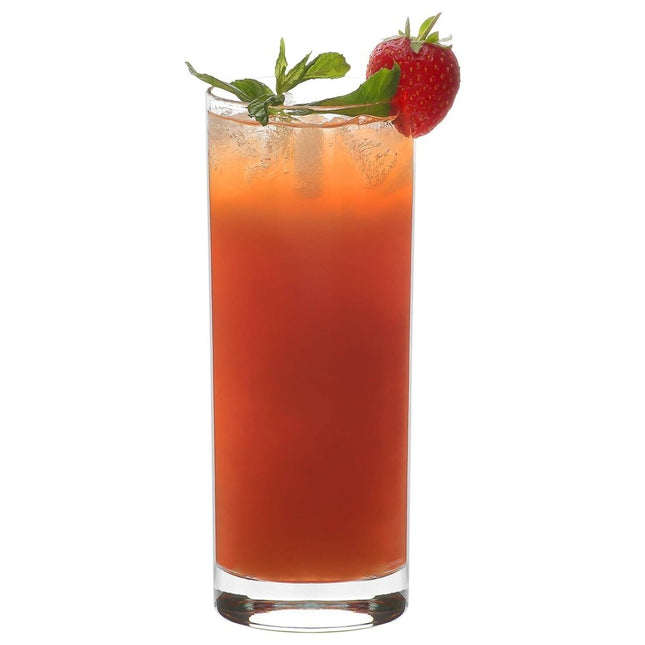 LAV Rotterdam Long Drink Glass 360 ml - Elegant Slim Design That Enhances Drink Color and Drinking Experience - hospitality