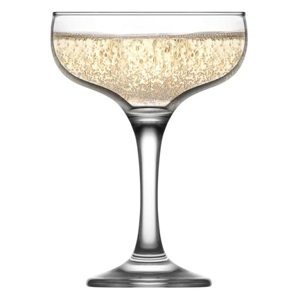 LAV Sofia Champagne Glass 235 Ml - Elegant Retro Coupe Glass for Champagne and Prosecco - hospitality