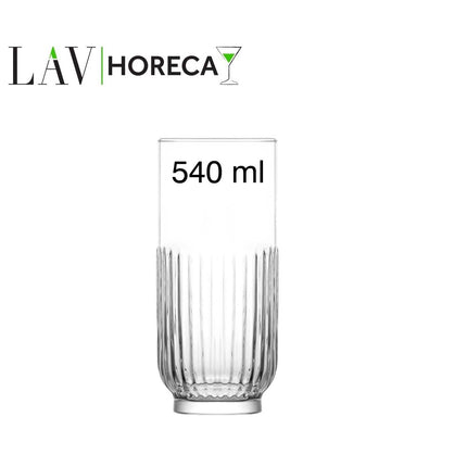 LAV Tokyo High Glass 540ml - Premium Lead-Free Crystal Glassware for Elegant Everyday Dining and Entertaining - hospitality