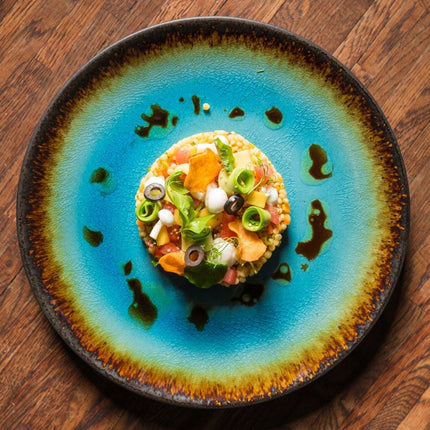 Lazur deep plate, 203mm - hospitality