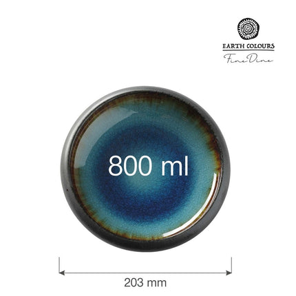 Lazur deep plate, 203mm - hospitality