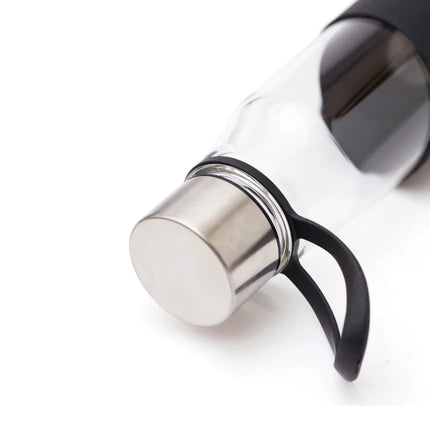 Lean Glass Collection Borosilicate Bottle With Silicone - hospitality