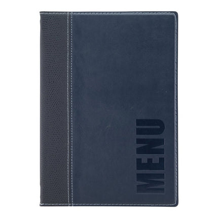 Leather style menu holder A5 pack of 10 - hospitality