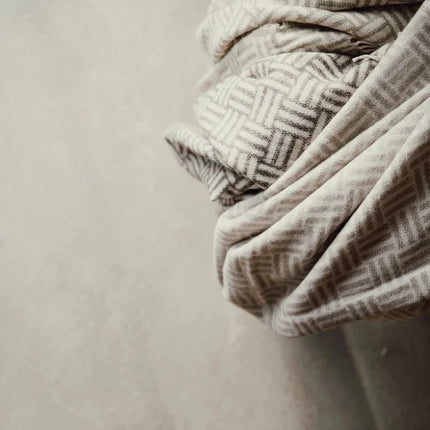 Leno Collection Jacquard Throw Exquisite Acrylic Craftsmanship With Subtle Geometric Pattern - hospitality