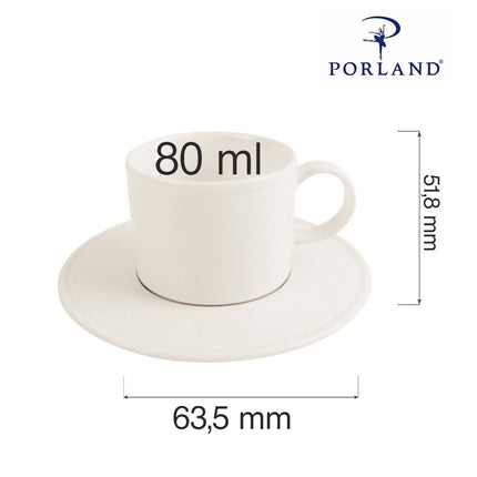 Line stacked cup , 80ml - hospitality