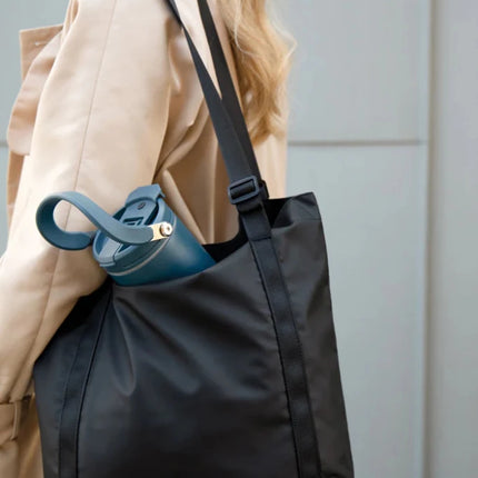 Livorn GRS Collection Recycled Polyester Tote With PU Coating And Foldaway Strap - hospitality