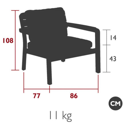 Lodge Low Armchair Teak - hospitality