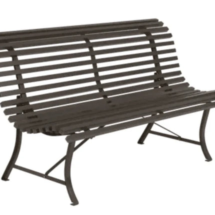 Louisiane 150cm Outdoor Bench - Custom Wood DesignsDeep blue Louisiane 150cm outdoor folding bench by Fermob
