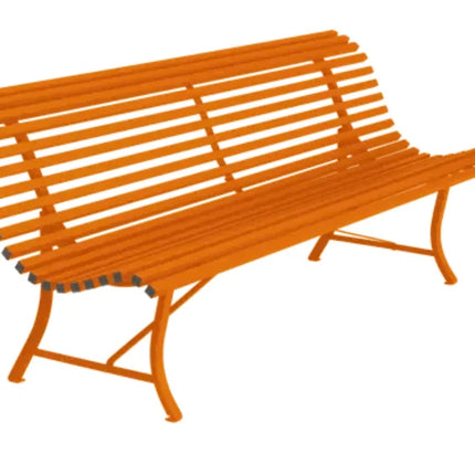 Louisiane 200cm Outdoor Bench 4 Seater - Custom Wood DesignsFermob Louisiane 200cm outdoor folding garden bench with white cotton finish and metal frame