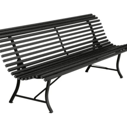  4-seater metal garden bench for outdoor seating.Folding Bench Fermob5013.0Ice Mint