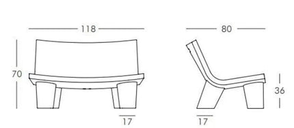 Low Lita Love Seat - hospitality