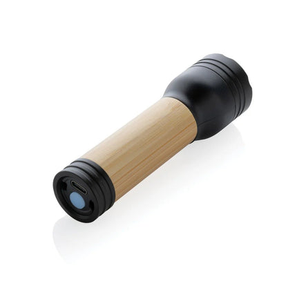 Lucid 1W RCS certified recycled plastic & bamboo torch - hospitality