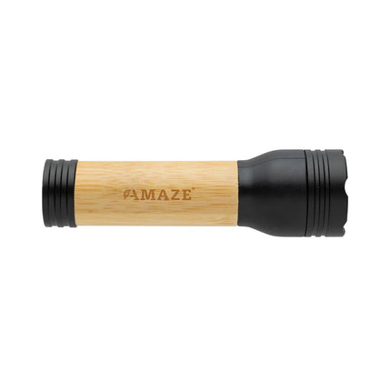 Lucid 1W RCS certified recycled plastic & bamboo torch - hospitality