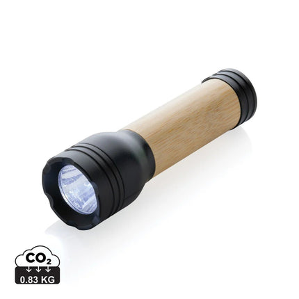 Lucid 1W RCS certified recycled plastic & bamboo torch - hospitality