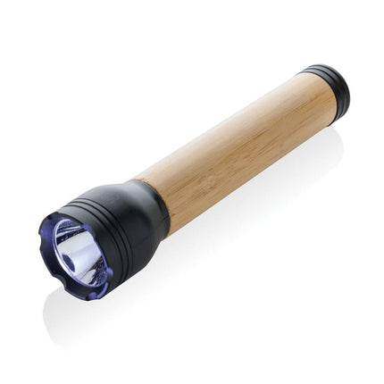 Lucid 5W RCS certified recycled plastic & bamboo torch - hospitality