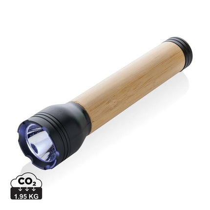 Lucid 5W RCS certified recycled plastic & bamboo torch - hospitality
