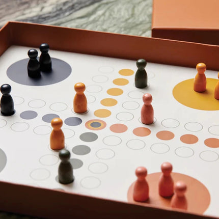 Ludo Coffee Table Game In Hand Finished Ebony Wood With Storage Box Heritage Collection - hospitality
