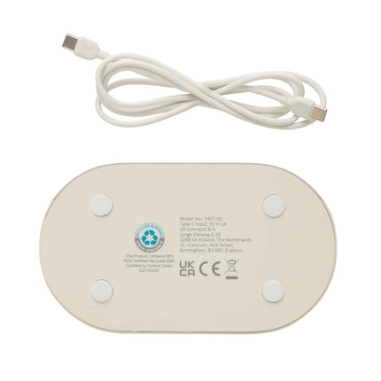 Luma Rise RCS recycled plastic white noise alarm clock - hospitality