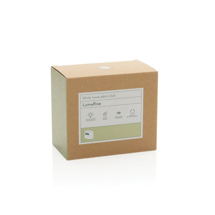 Luma Rise RCS recycled plastic white noise alarm clock - hospitality